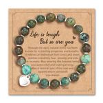 Get Well Soon Gifts Anti-Anxiety Bracelets for Women Teen Girl Gifts Natural Stone Bracelets for Relaxation Healing Crystal Bracelets Yoga Bracelets for Stress Relief Stretch Beaded Bracelets for Womens