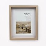 Cortina Wooden Photo Frame - Designer Photo Frame - Photo Frame for Wall And Table Top Decoration - Photo Frame for Table or Home, Office & more - 6x8 Inch - Beige - 1 Pc