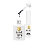 Bolt Bee 6 in 1 Gel Nail Glue for Acrylic Nails Long Lasting, Curing Needed UV Extension Glue for False Nail Tips and Clear Press on Nails, Nail Repair Treatment