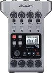 Zoom PodTrak P4 Zoom Recorder for Live Streaming, 4 Microphone Inputs, 4 Headphone Outputs, 4 Track Recording, Includes Sound Pad and Podcast Recording