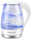 Aigostar Eve - Glass Electric Tea Kettle 1.7L 57OZ Cordless Electric Kettle for Boiling Water with Blue Led