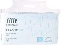 LILLE Lilbed Classic Bed and Chair Incontinence Protector Pads, Fast Absorbing, Disposable Bed Pads, Extra Absorption, Size 60cm x 40cm, Pack of 35