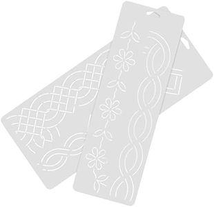 Ciieeo Quilt Stencil 2Pcs Quilting Creations Stencils for Machine and Hand Quilting Quilt Plastic Stencils for Borders