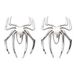 3D Spider Chrome Emblems Badges Sticker Logo Silvery for Car Truck Motorcycle Decal Decoration