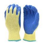 G & F 1607L Cut Resistant Work Gloves, 100-Percent Kevlar Knit Work Gloves, Make by DuPont Kevlar, Protective Gloves to Secure Your hands from Scrapes, Cuts in Kitchen, Wood Carving, Carpentry and Dealing with Broken Glass, 1 Pair, Large