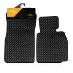 FSW - Tailored Mats - Fits BMW Z4 2002-2008 (E85)- HEAVY DUTY 3mm Rubber Mat - Anti Slip Mat - Waterproof, Non Slip Car Floor Mat, Fitted with Clips & Anti Slip Backing - 2 Rubber Floor Mat