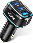 2024 Upgraded USB C Car Charger, 3-