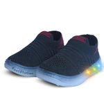 FootStation: Kid's LED Light-Up Shoes | Age 18M to 5Y | Soft Insole | Durable Lights | Breathable | Jugnu 5-10 (Black 2, 2.5 Years)