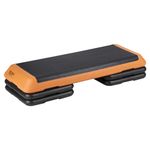 Mirafit Deluxe 108cm Adjustable Gym Stepper Board - Orange/Black