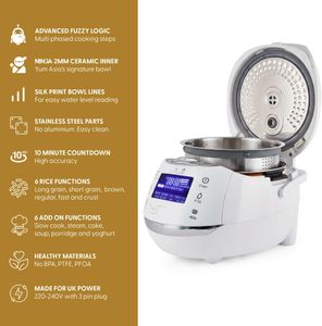 Yum Asia Sakura Rice Cooker 1.5L – Multi-Function, White