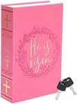 HOLY BIBLE Diversion Book Safe with Real Pages,Combination Lock Box,Secrect Hidden Money Safe 9.3''x6.0''x2.3''