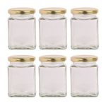 Pure Source India Squire Glass Cookie Jars – 150 Ml, 12 Piece, Transparent