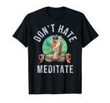 Disney The Lion King Rafiki Don't Hate Meditate Portrait T-Shirt