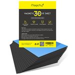 Magnetic Adhesive Sheet 8 X 10 Inch, Magicfly Pack of 30 Flexible Magnet Sheets with Adhesive, Easy Peel and Stick Self Adhesive for Photos Crafts