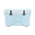 Camco Currituck 30-Quart Premium Cooler & Ice Chest | Features Ice Retention Up to 10 Days, Holds Up to 28 Cans and More, and has Slots for Camping Accessories and Fishing Gear | Permafrost (51718)