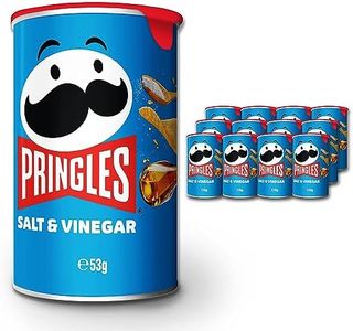 Pringles Salt and Vinegar Stacked Potato Chips, 12 Pack (12 x 53g)