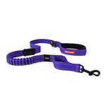 EZYDOG Zero Shock Dog Lead | Zero Shock Technology, Shock-Absorbing, Leads For Small,Medium, Large Dogs, Soft Padded Handle, Traffic Control, 1.2m (Purple)