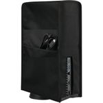 JeJos™ Dust Cover for PS5 Console - Protector Case Cover with Side Pockets compatible with PS5 Console Digital & Disc Edition