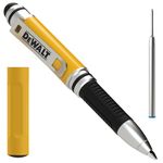 DEWALT 3-in-1 Stylus Pen, Pocket-Sized Stylus Pen, Ballpoint EDC Pen with Stylus Tip, Ink Cartridges Included, Gifts for Dad