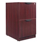 Alera Alera Valencia Series Full Pedestal File, Left Or Right, 2 Legal/Letter-Size File Drawers, Mahogany, 15.63" X 20.5" X 28.5"