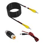 VOJKOREL Upgraded Double Shielded RCA Video Cable for Display and Reversing Camera Connection AV Extension Cable,Car Reversing Rear View Camera Video Cable (32FT/10M).