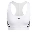 adidas PWR Ms 3s Women's Sports Bra White/Black