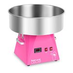 Royal Catering RCZK-1030-W-R Candy Floss Machine Candy Floss Maker Cotton Candy (1030 W, 1 Portion / 30 s, Ø 52 cm, Stainless Steel) Pink