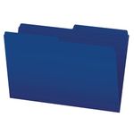 Pendaflex File Folders, 1/2 Cut Tab, Legal Size, Navy, Durable Paper Stock, Box of 100, Ideal for Office/Home/School Organization, Made in Canada, Reversible File Organizers