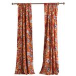 Greenland Home Astoria Curtain Panel Pair, 84", Spice