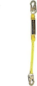 Guardian Fall Protection 01214 3-Foot Single Leg Shock Absorbing Lanyard