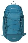 Mountain Warehouse Pace 30L Rucksack - Hydration Compatible Backpack, Airflow Back System Rucksack, Packaway Rain Cover - For Travelling, Camping, Hiking Teal