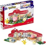 MEGA Pokémon Playset, Forest Pokemon Center Includes Pikachu, Chansey, Eevee, and Togepi, Building Toys for Kids and Adults, Collectible Character Model with 648 Pieces, Toy for Ages 8 and Up, HNT93