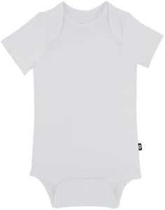 KYTE BABY Short Sleeve Unisex Baby Bodysuits, Rayon Made From Bamboo Material (Preemie, Storm)