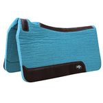 Professional's Choice 100% Steam-Pressed Saddle Pad (31" x 32", 3/4" Felt, Pacific Blue)