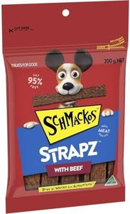 Schmackos Strapz Beef Dog Treats 200 g