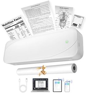 LabelCreate PR20 Portable Printers Wireless for Travel,Inkless Thermal Printer Support 8.5'' x 11'' Letter & A4 Thermal Paper, Compatible with iOS, Android & Laptop, 2024 New Upgrade,300 DPI