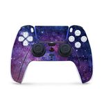 MightySkins Skin Compatible with PS5 / PlayStation 5 Controller - Violet Stars | Protective and Unique Vinyl Decal wrap Cover | Easy to Apply and Change Styles | Made in The USA