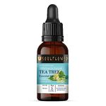 Soulflower Tea Tree Essential Oil for Hair Care, Skin Care, Pimple, Anti Dandruff, Hair Shine, Oral Care, Foot Care, Pimples, Acne, Dandruff | 100% Pure, Natural, Organic Certified | 30ml