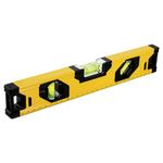 Teronbeta Aluminium Alloy Spirit Level 300 mm/12 Inch Shock Proof Torpedo Level with Magnetic Base and 3 Bubble 45°,90°,180° - Yellow/Black