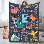 Aurahouse Personalized Baby Blanket for Girls, Boys, Custom Baby Blanket with Name, Customized Baby Gifts for Birthday, Baby Shower, Christmas(Baby Blanket 03)