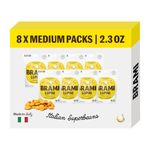 BRAMI Lupini Beans Snack, Garlic & Rosemary | 9g Plant Protein, 0g Net Carbs | Vegan, Vegetarian, Keto, Mediterranean Diet | 2.3 oz (8 Pack)