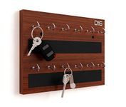 DAS Wall Mounted Home D�cor Key Chain Holder/Organizer Key Hooks Classic Walnut (12 Hooks)- Dex