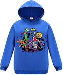 Forlcool Rainbow Boys Hoodies Girls Jumper Youtube Gamer Sweatshirts for Kids, Blue, 7-8 Years