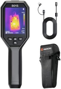 HIKMICRO B01S Thermal Camera 256 x 192 IR Resolution, 3.2" 640 × 480 Resolution LCD Screen Thermal Imaging Camera with WiFi, SuperScene™, 25Hz Refresh Rate, Handheld 49,152 Pixels Infrared Camera