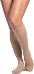 Sigvaris Essential 862 Opaque Women's Closed Toe Knee Highs - 20-30 mmHg Long Suntan ML Long 862CMLW36