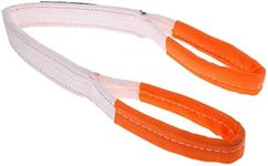 Heavy Duty Recovery Tow Strap - 2'' X 3.28' with 4400 lbs (2 Ton) Capacity - Tree Saver Winch Straps with Reinforced Loops - for Truck, ATV, Boat