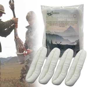 Hunting Game Meat Bags for Elk Moose Caribou Deer, Keep Animals Meat Fresher Quarter Storage Organize Supplies, 12"x47", 4Pcs