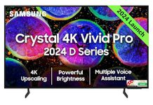 Samsung 163 cm (65 inches) D Series Brighter Crystal 4K Vivid Pro Ultra HD Smart LED TV UA65DUE77AKLXL (Black)