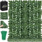 AUTODECO Artificial Ivy Privacy Fence Screen 99x39.5in Hedges Wall Faux Leaf with Bag for Indoor Outdoor Garden Backyard Decor