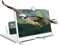 2026 New Screen Magnifier for Cell Phone, HD Screen Magnifier Version, Movies, Videos, and Gaming, Amplifier Desktop Magnifying (White, 12 Inch)